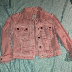 Guess Light Pink Denim Jacket